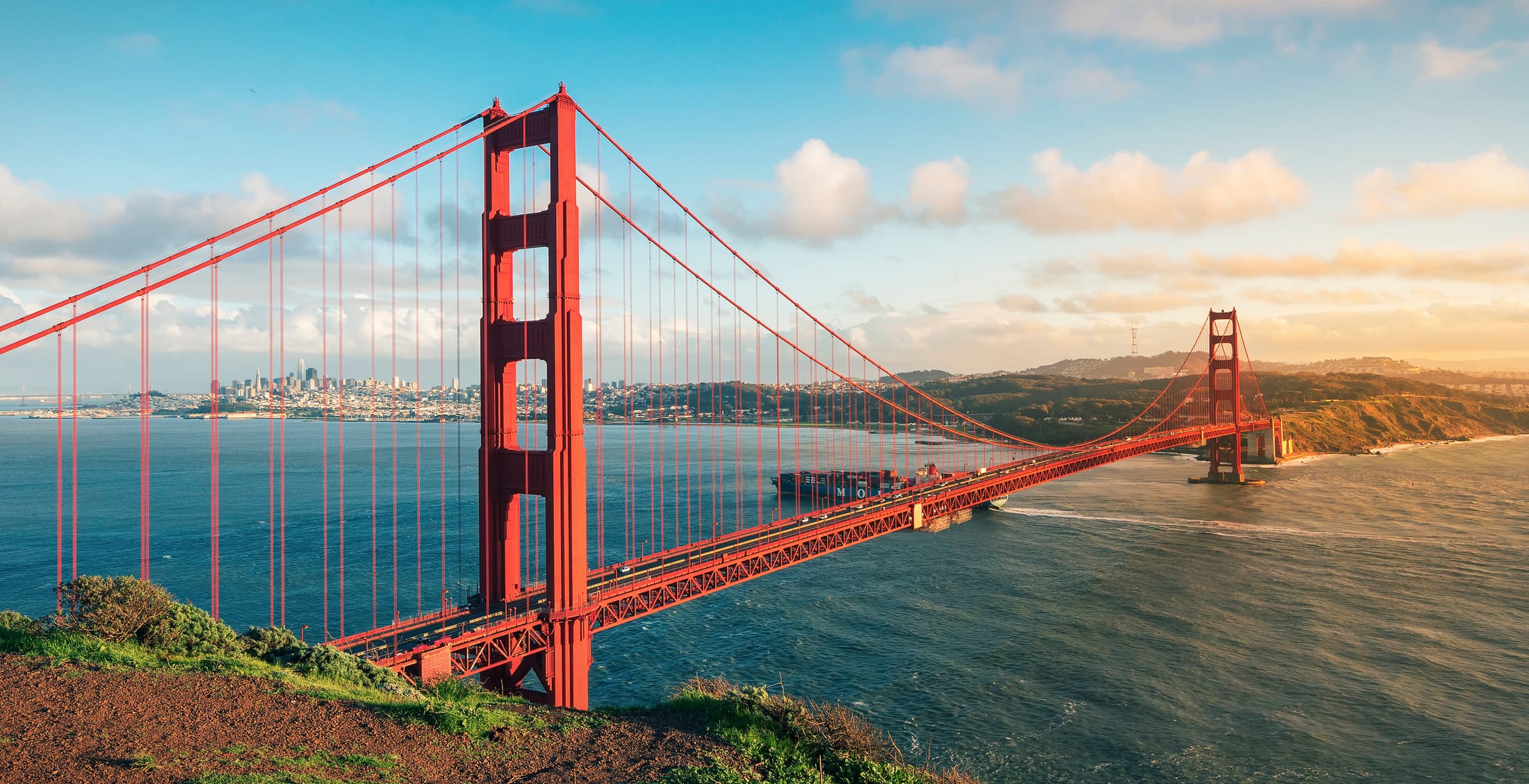 Golden Gate Bridge and the San Francisco Bay Area