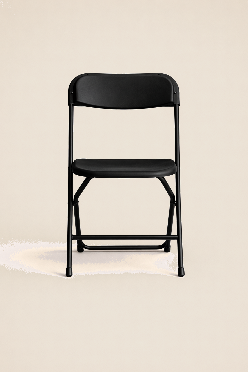 Folding Chair, Plastic - Black
