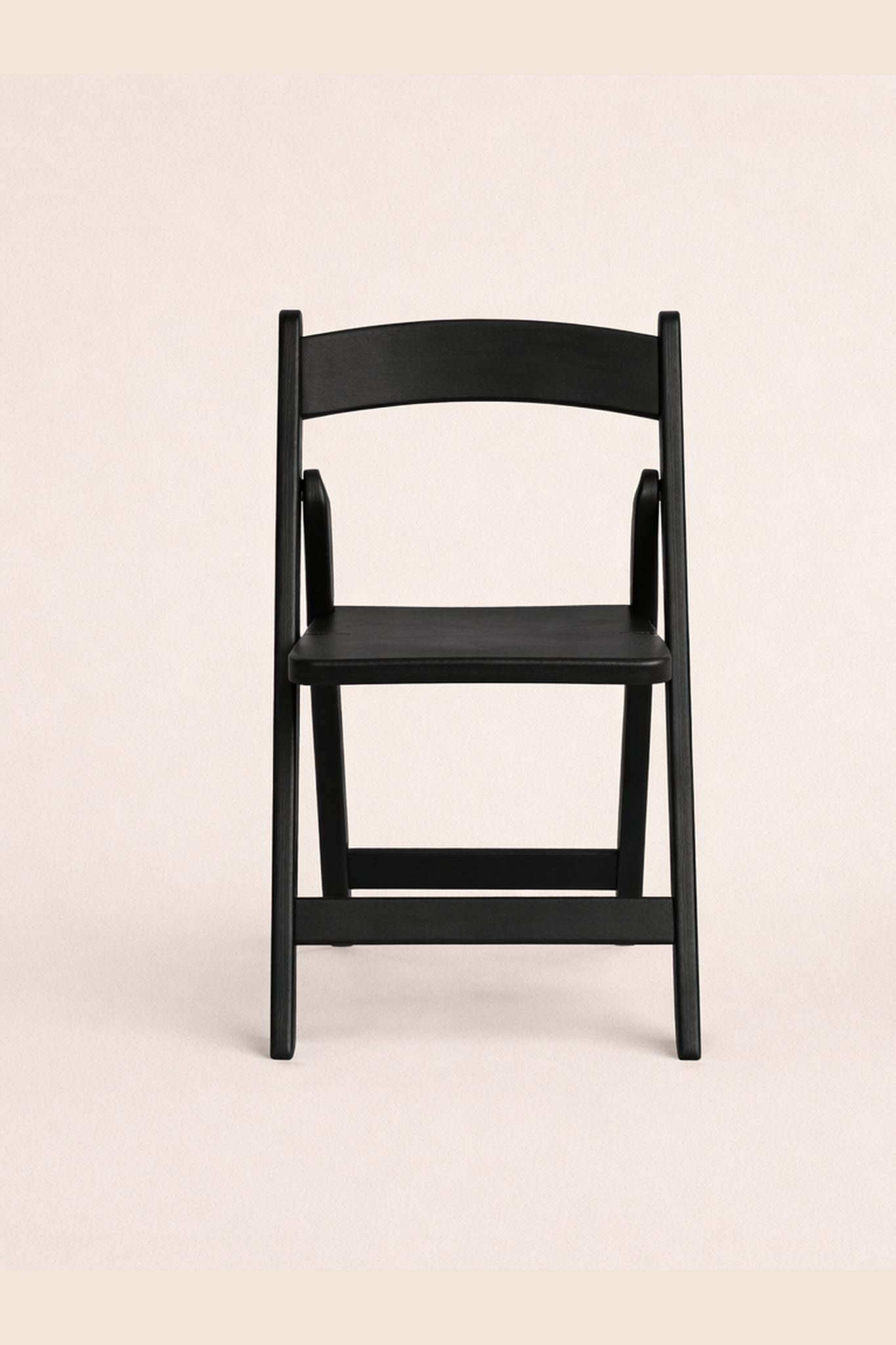 Wood Folding Chair - Black